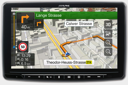 Built-in Navigation with TomTom Maps - INE-F904D